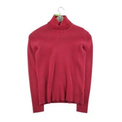 Second life - Damski sweter z golfem czerwony - Stan bardzo dobry. Czerwone golfy RALPH LAUREN, bez wzorów, bez ramiączek. Za 114.98 zł.