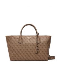 Guess Torebka Marissa Logo HWSG24 82240 Brązowy jasny. Brązowe shopper Guess, z aplikacjami, ze skóry, bez dodatków. Za 674.99 zł.