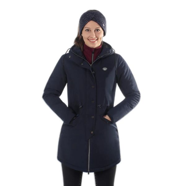Parka dla kobiet QHP Linde. Niebieskie parki QHP, na zimę, m, z poliesteru, eleganckie, bez kaptura. Za 509.00 zł.