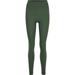 Legging wysoka talia bez szwów dla kobiet Hummel Mt Focus. Brązowe spodnie dresowe Hummel, bez wzorów, z dresówki, z podwyższonym stanem. Za 168.50 zł.