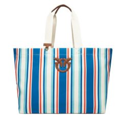 Torebka PINKO. Niebieskie shopper Pinko, bez wzorów, bez dodatków. Za 609.99 zł.