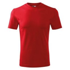 Ciężka Koszulka Unisex Dla Dorosłych. Czerwone bluzki ALDER, bez wzorów, sportowe, bez kołnierzyka, bez ramiączek. Za 56.99 zł.