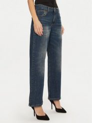 Rinascimento Jeansy CFC0120191003 Granatowy Boyfriend Fit. Niebieskie jeansy Rinascimento, m, bez wzorów. Za 259.99 zł.