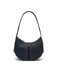 Tommy Hilfiger Torebka AW0AW16899 Granatowy. Niebieskie torebki klasyczne TOMMY HILFIGER, bez wzorów, ze skóry, bez dodatków. Za 349.99 zł.