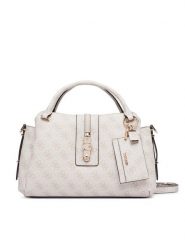 Guess Torebka Yvonne Logo HWSG23 78060 Kremowy. Białe torebki klasyczne Guess, z aplikacjami, ze skóry, bez dodatków. Za 634.99 zł.