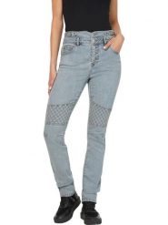 Heine Dżinsy - Slim fit - w kolorze błękitnym rozmiar: 38. Niebieskie jeansy Heine, bez wzorów, z podwyższonym stanem. Za 126.45 zł.