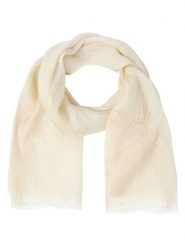 TATUUM Lniany szal w kolorze kremowym - 180 x 60 cm rozmiar: onesize. Brązowe szaliki Tatuum, bez wzorów, ze lnu. Za 119.12 zł.