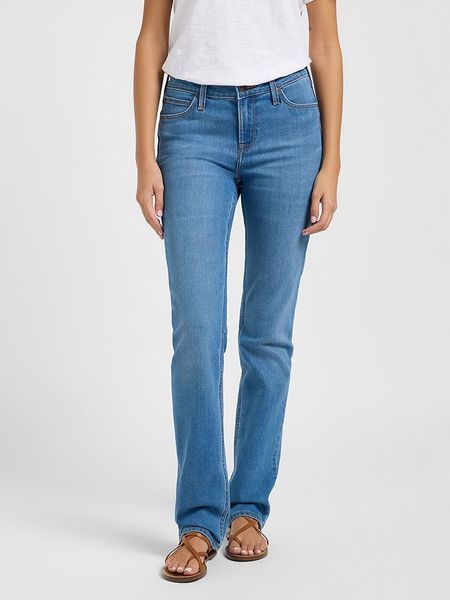 Lee Dżinsy - Slim fit - w kolorze niebieskim rozmiar: W32/L33. Niebieskie jeansy Lee, l, z aplikacjami. Za 173.99 zł.