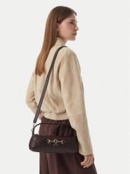 Guess Torebka Frances Mini HWQG22 41720 Brązowy. Brązowe torebki klasyczne Guess, z aplikacjami, ze skóry, bez dodatków. Za 494.99 zł.
