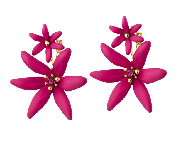 Kolczyki z mosiądzu pozłacane z cyrkoniami - kwiaty. Kolczyki Artelioni, z cyrkonią, pozłacane. Za 179.00 zł.