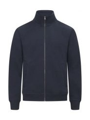 Clique Kardigan Miami rozpinany z bawełny i poliestru z recyklingu – Dark Navy. Niebieskie kardigany CLIQUE, xl, bez wzorów, z bawełny. Za 210.78 zł.