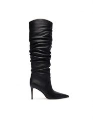 MICHAEL Michael Kors Kozaki Dawn 40F5DWHB6L Czarny. Czarne kozaki MICHAEL Michael Kors, ze skóry, bez obcasa, na szpilce, bez zapięcia. Za 1,469.00 zł.
