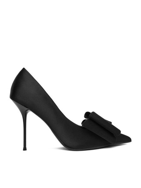 Eva Minge Szpilki EO-EMI-25P142 Czarny. Czarne szpilki Eva Minge, bez wzorów, z materiału, bez obcasa, na szpilce, bez zapięcia. Za 269.99 zł.