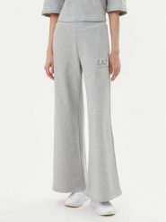 EA7 Emporio Armani Spodnie dresowe 7W000179 AF12473 O8002 Szary Wide Leg. Szare spodnie dresowe EA7 Emporio Armani, s, bez wzorów, z bawełny. Za 299.99 zł.