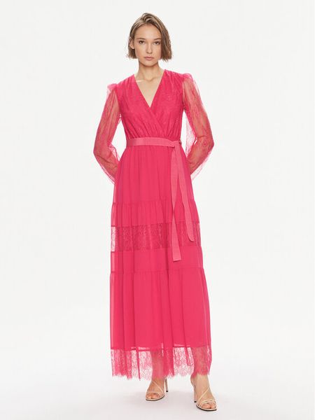 TWINSET Sukienka wieczorowa Abito 241TE2121 Różowy Regular Fit. Czerwone sukienki Twinset, bez wzorów, z syntetyku, wizytowe, bez kołnierzyka, bez ramiączek. Za 1,039.00 zł.