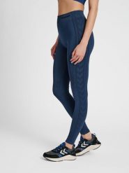 Damskie legginsy mid-rise Hummel Shaping. Niebieskie legginsy Hummel, na wiosnę, s, bez wzorów, z dzianiny, na fitness i siłownię. Za 213.00 zł.