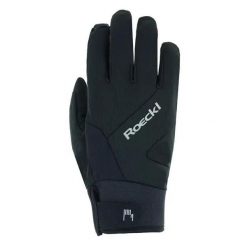 Gants Roeckl Reichenthal 2. Czarne rękawiczki Roeckl, bez wzorów, sportowe. Za 307.50 zł.