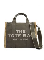 Marc Jacobs Torebka The Jacquard Medium Tote Bag M0017027 Khaki. Brązowe shopper Marc Jacobs, bez wzorów, z materiału, bez dodatków. Za 1,749.00 zł.