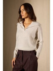 Perfect Cashmere Kaszmirowy sweter "Crimson" w kolorze kremowym rozmiar: XL. Brązowe swetry Perfect Cashmere, xl, bez wzorów, z kaszmiru, bez ramiączek. Za 440.45 zł.