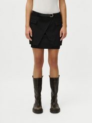 LeGer Spódnica "Jeromina" w kolorze czarnym rozmiar: 36. Czarne spódnice LeGer, bez wzorów, ze skóry, mini. Za 121.99 zł.