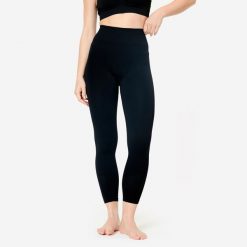 Legginsy do jogi 7/8 hot joga. Czarne legginsy KIMJALY, l, bez wzorów, z elastanu, na jogę i pilates. Za 159.99 zł.