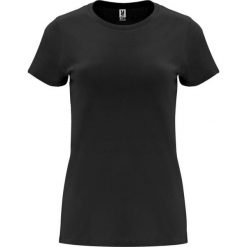 Damska Koszulka Z Krótkim Rękawem Capri. Czarne bluzki ROLY, s, bez wzorów, sportowe, bez kołnierzyka, bez ramiączek. Za 31.99 zł.