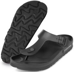 Klapki basenowe japonki Aqua Speed Monaco. Czarne klapki Aqua-Speed, bez wzorów, z materiału, bez obcasa. Za 62.99 zł.