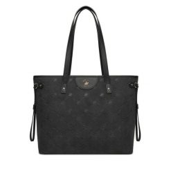 Torebka Beverly Hills Polo Club. Czarne shopper Beverly Hills Polo Club, bez wzorów, bez dodatków. Za 229.99 zł.