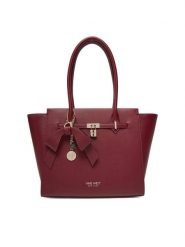 Nine West Torebka CEO-Chelsea-Charm-III-LX10186 Bordowy. Czerwone torebki klasyczne Nine West, bez wzorów, z materiału, bez dodatków. Za 369.99 zł.