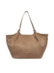LOVE MOSCHINO Torebka JC4220PP0PKF110A Beżowy. Brązowe shopper Love Moschino, bez wzorów, z materiału, bez dodatków. Za 1,029.00 zł.