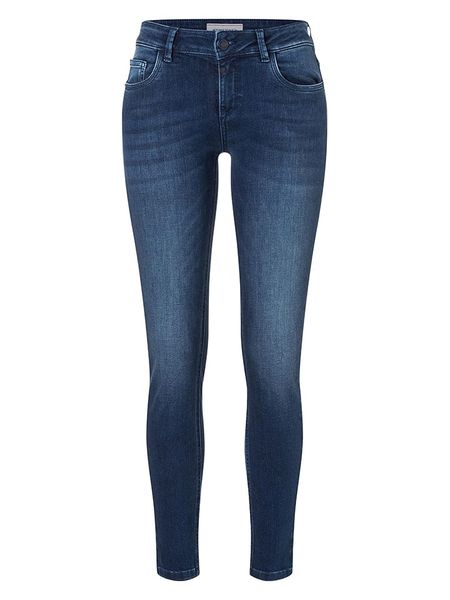 Timezone Dżinsy "Aleena" - Tight fit - w kolorze granatowym rozmiar: W26/L28. Niebieskie jeansy Timezone, l, z aplikacjami. Za 96.14 zł.