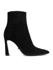 GINO ROSSI Botki EO-GL988A-5-180-1 Czarny. Czarne botki Gino Rossi, bez wzorów, ze skóry, bez obcasa, na szpilce, bez zapięcia. Za 479.99 zł.
