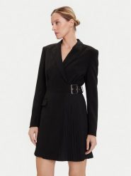 KARL LAGERFELD Sukienka koktajlowa A4W13023 Czarny Slim Fit. Czarne sukienki KARL LAGERFELD, bez wzorów, z lyocellu, wizytowe, bez kołnierzyka, bez ramiączek. Za 1,499.00 zł.