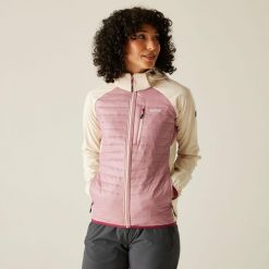 Damska pikowana kurtka Pro Hybrid. Fioletowe kurtki sportowe Regatta, bez wzorów, z materiału, bez kaptura, trekkingowe. Za 179.99 zł.