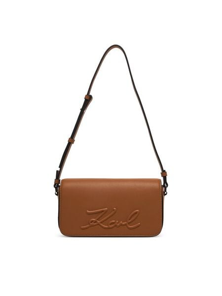 KARL LAGERFELD Torebka B2W30222 Brązowy. Brązowe torebki klasyczne KARL LAGERFELD, bez wzorów, ze skóry, bez dodatków. Za 417.99 zł.