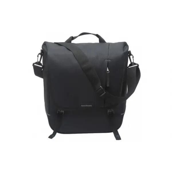 Nova Pojedyncza torba na ramię. Czarne torby na ramię NEW LOOXS, bez wzorów, z materiału, eleganckie, na ramię, duże, bez dodatków. Za 269.90 zł.