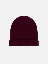 Perfect Cashmere Kaszmirowa czapka "Ember" w kolorze bordowym rozmiar: onesize. Czerwone czapki Perfect Cashmere, bez wzorów, z kaszmiru. Za 180.06 zł.