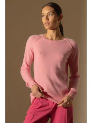 Perfect Cashmere Kaszmirowy sweter "Wilma" w kolorze szaroróżowym rozmiar: S. Różowe swetry Perfect Cashmere, s, bez wzorów, z kaszmiru, bez ramiączek. Za 347.99 zł.