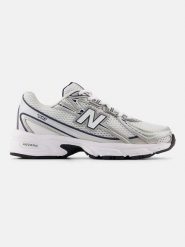 New Balance Sneakersy "740" w kolorze szaro-białym rozmiar: 39,5. Białe trampki New Balance, bez wzorów, bez zapięcia. Za 453.45 zł.