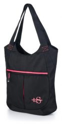 Damska torba Loap Binny Blk-pnk czarna. Czarne torby na ramię ÀLG, bez wzorów, z materiału, biznesowe, na ramię, bez dodatków. Za 175.99 zł.