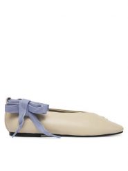 Tommy Jeans Baleriny Tjw Ballerina With Laces EN0EN02939 Écru. Baleriny Tommy Jeans, bez wzorów, z jeansu, bez obcasa. Za 449.99 zł.
