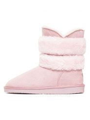 ISLAND BOOT Botki zimowe "Canso" w kolorze jasnoróżowym rozmiar: 39. Różowe botki Island Boot, na zimę, bez wzorów, z materiału, bez obcasa, bez zapięcia. Za 165.99 zł.
