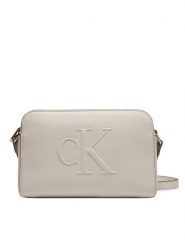 Calvin Klein Jeans Torebka Sculpted Ew Camera Bag20 LV04K3036G Écru. Listonoszki Calvin Klein Jeans, bez wzorów, z jeansu, bez dodatków. Za 179.99 zł.