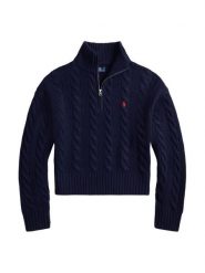 Polo Ralph Lauren Sweter 211972130004 Granatowy Relaxed Fit. Niebieskie swetry Polo Ralph Lauren, xxl, bez wzorów, z wełny, bez ramiączek. Za 1,199.00 zł.