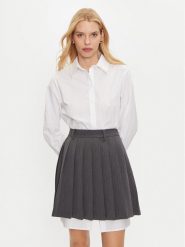 KARL LAGERFELD Koszula 246W1602 Biały Relaxed Fit. Białe koszule KARL LAGERFELD, bez wzorów, z bawełny, bez kołnierzyka, bez ramiączek. Za 489.99 zł.