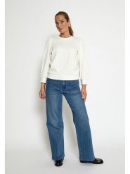 Peppercorn Bluza "Fiola" w kolorze białym rozmiar: XS. Białe bluzy Peppercorn, xs, bez wzorów, z bawełny, bez kaptura. Za 134.95 zł.