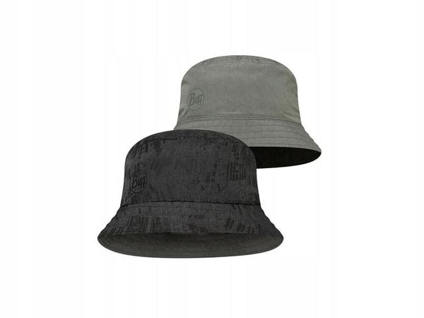 Kapelusz travel bucket dwustronny. Brązowe kapelusze Buff, bez wzorów, z materiału. Za 109.44 zł.