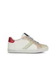 Geox Sneakersy "Blomiee" w kolorze biało-beżowo-czerwonym rozmiar: 38. Białe trampki Geox, bez wzorów, bez zapięcia. Za 232.95 zł.