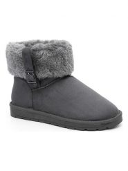 ISLAND BOOT Botki zimowe "Afina" w kolorze antracytowym rozmiar: 37. Czarne botki Island Boot, na zimę, bez wzorów, z materiału, bez obcasa, bez zapięcia. Za 130.99 zł.