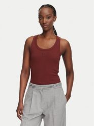 HUGO Top Datamia 50514489 Czarny Slim Fit. Czarne topy Hugo, xs, bez wzorów, z bawełny, bez kołnierzyka, bez ramiączek. Za 214.99 zł.